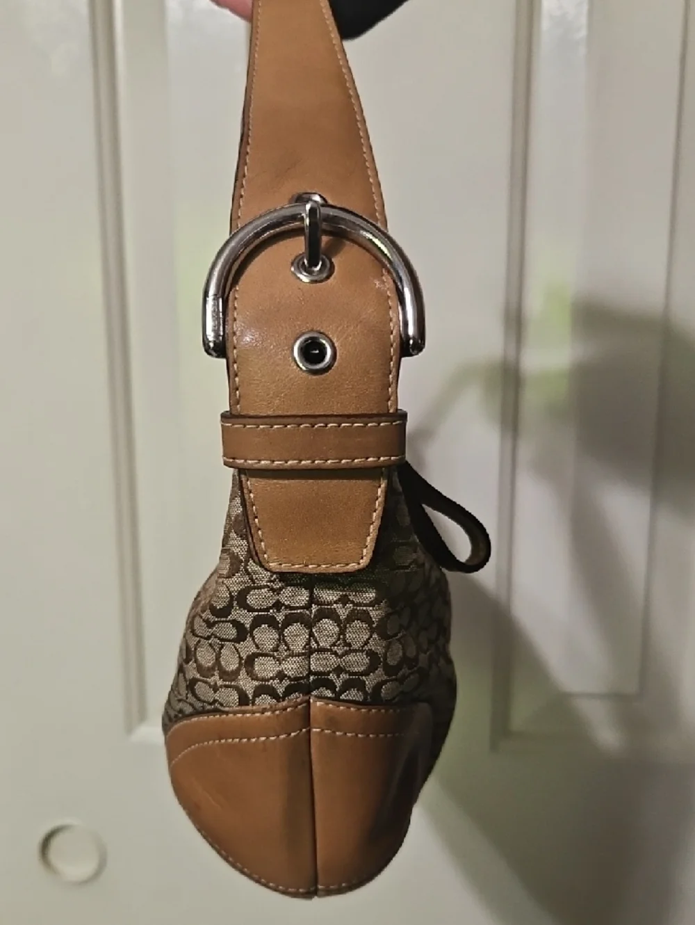 Coach EUC Soho Micro Cs Tan Signature Jacquard Shoulder Bag - Picture 3 of 11